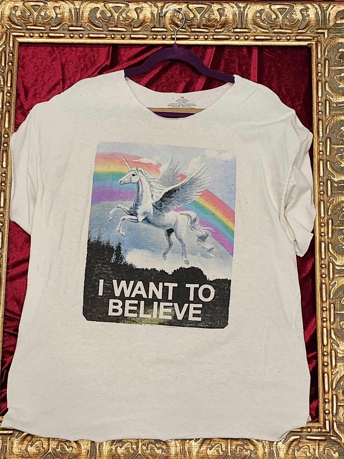 One-of-a-Kind Unicorn Reworked Shirt – Size L
