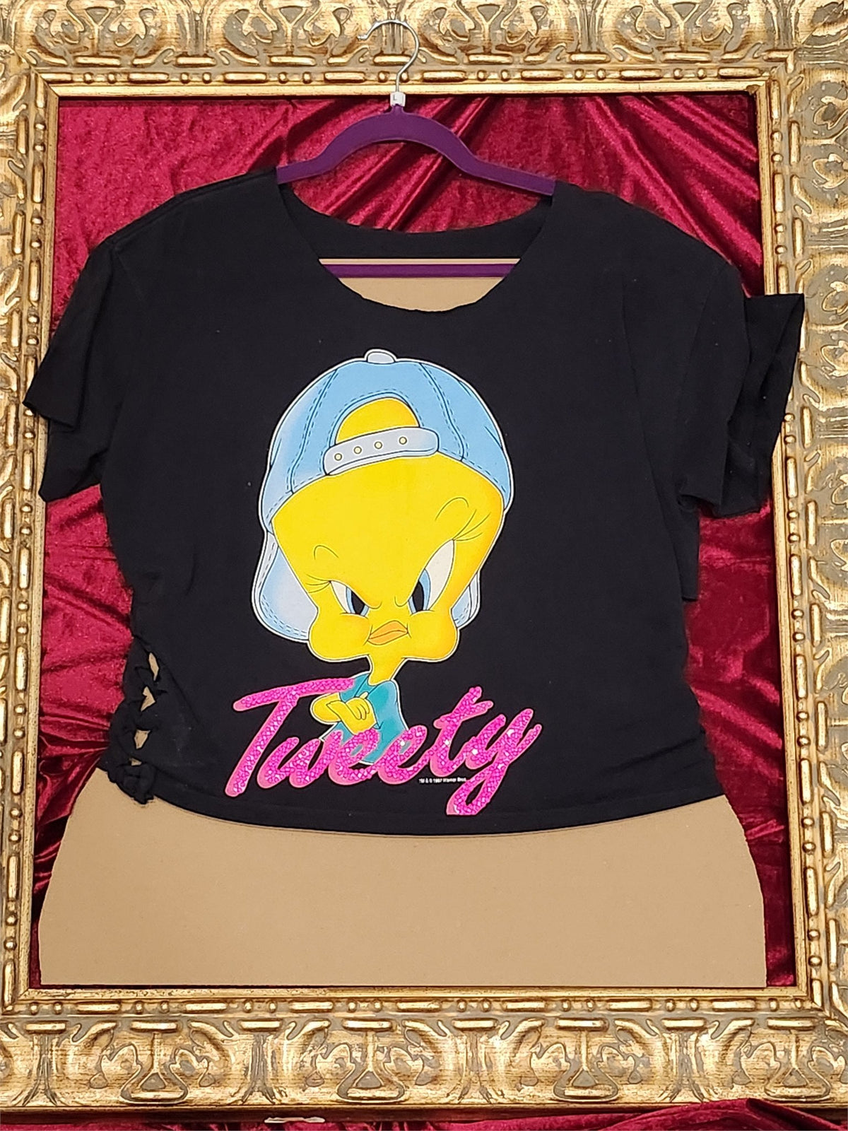 One-of-a-Kind Tweety Reworked Shirt – Size L