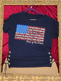 One-of-a-Kind Home of the Brave Reworked Shirt – Size L