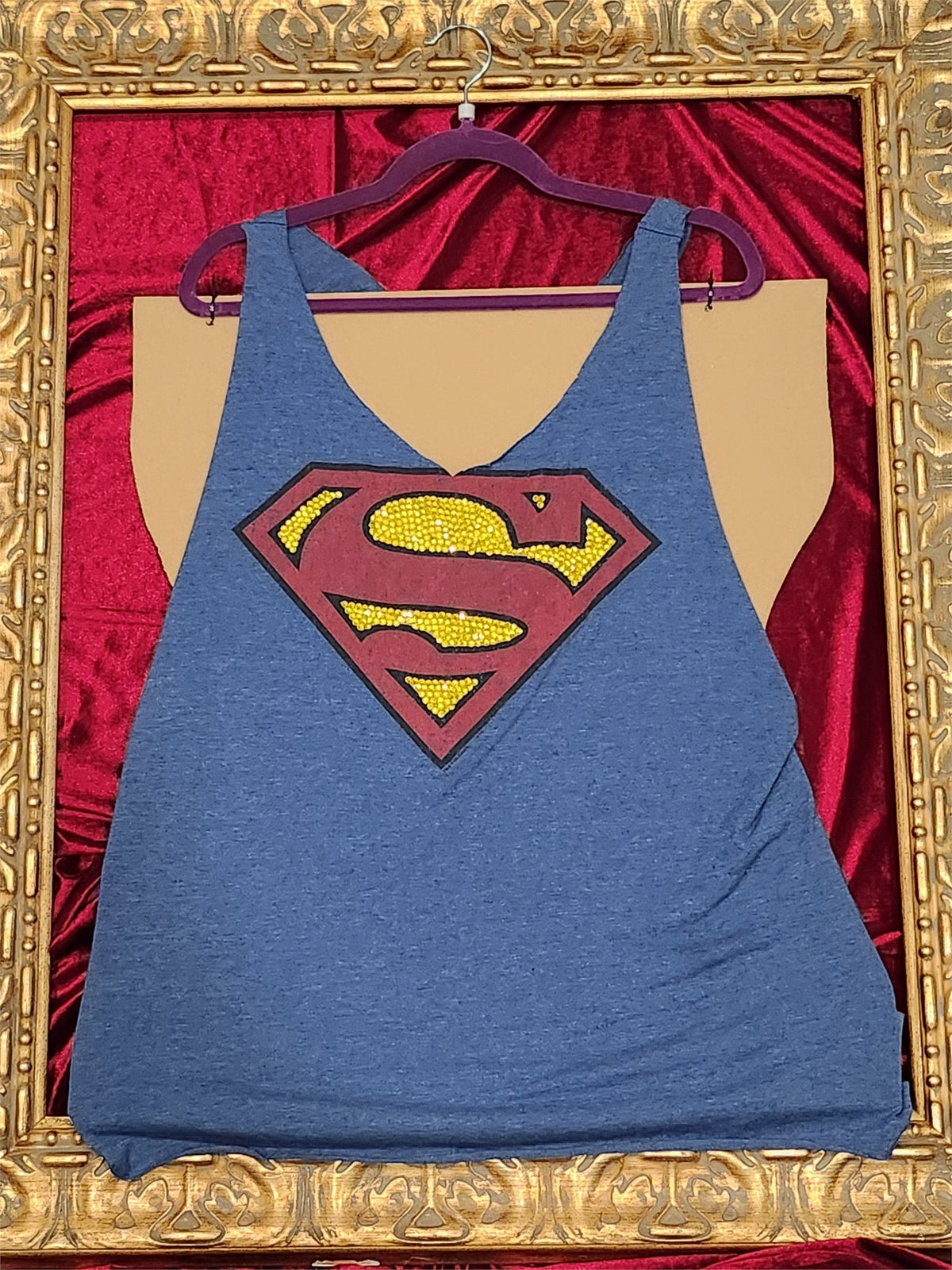 One-of-a-Kind Superman Reworked Tank – Size L