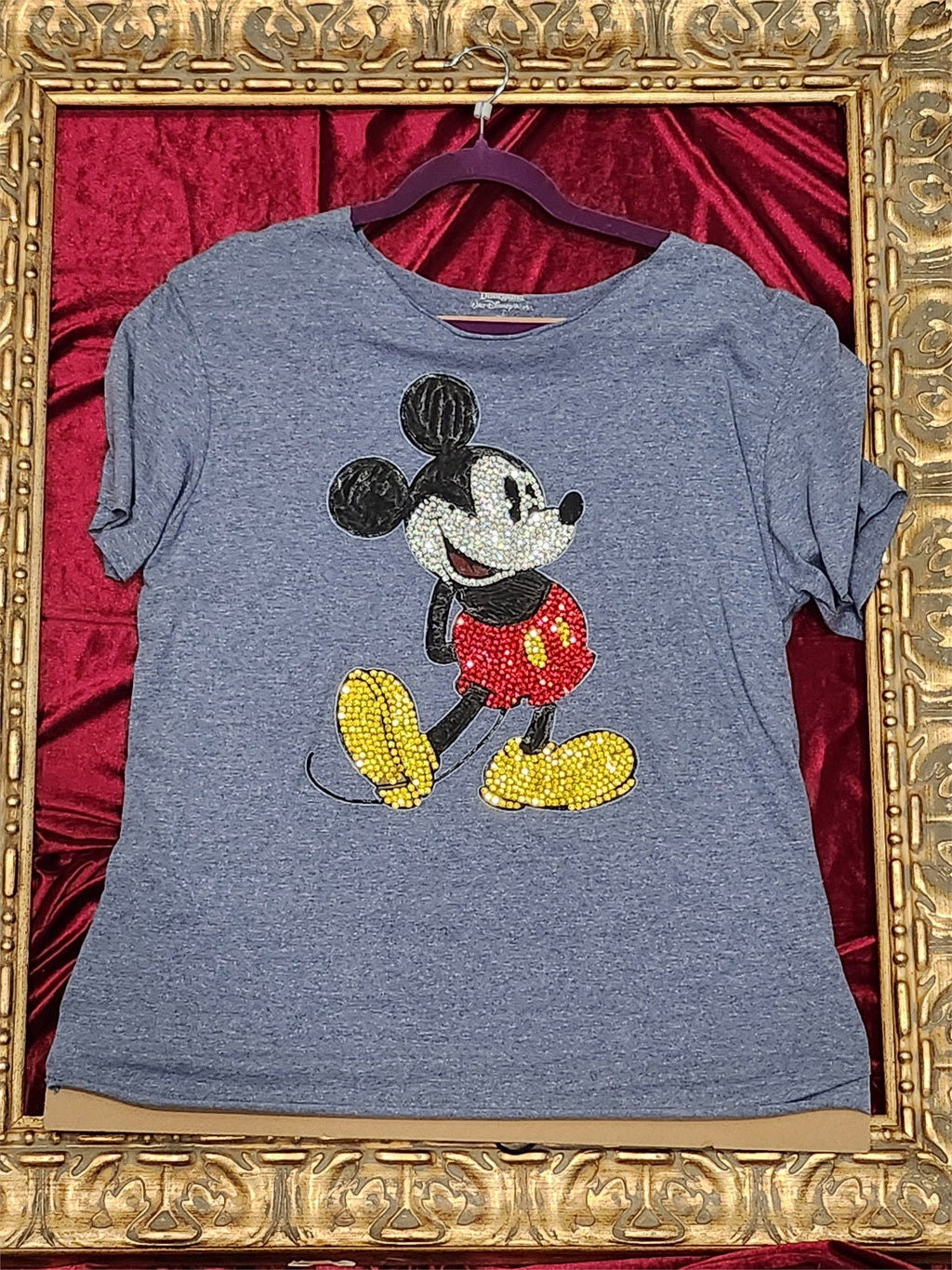 One-of-a-Kind Mickey Mouse Reworked Shirt – Size L