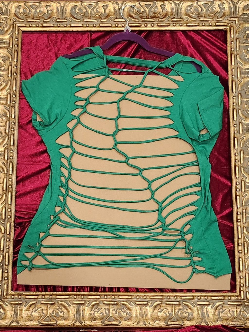 One-of-a-Kind Lucky Shamrock Reworked Shirt – Size L - additional view