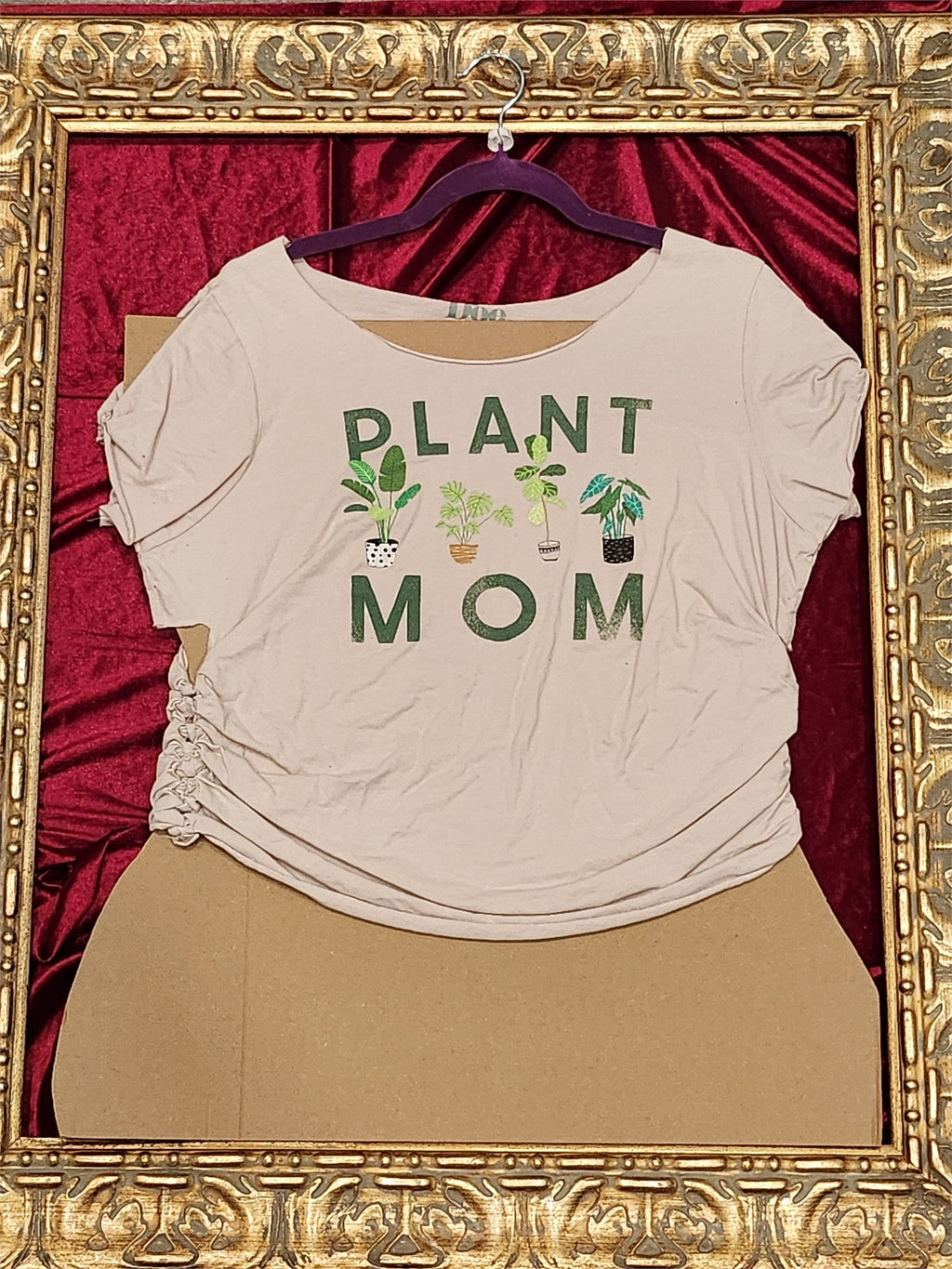 One-of-a-Kind Plant Mom Reworked Shirt – Size L