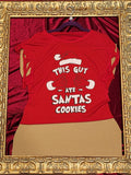 One-of-a-Kind Santa Reworked Shirt – Size L