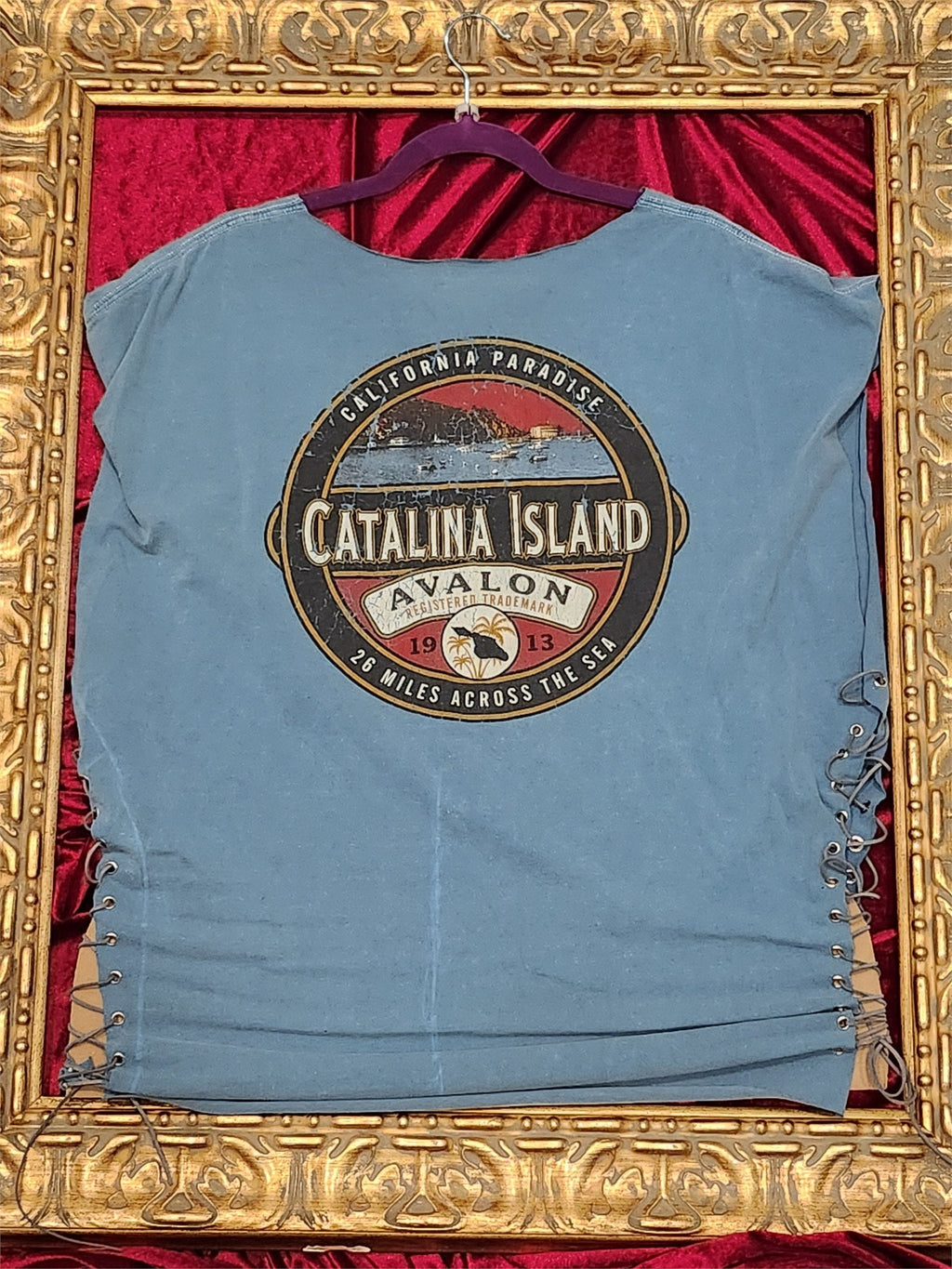 One-of-a-Kind Catalina Island Reworked Shirt – Size L - additional view