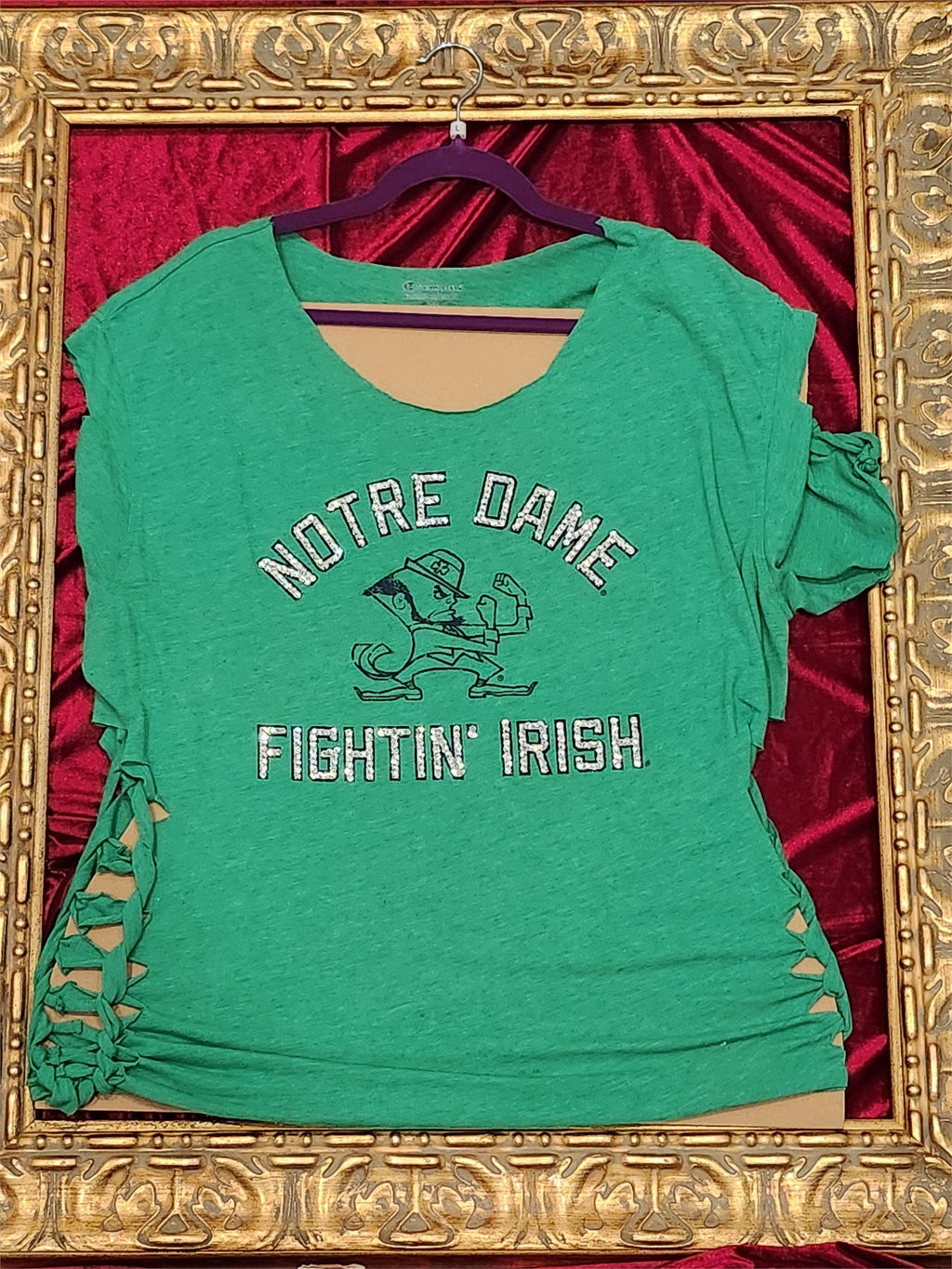 One-of-a-Kind Notre Dame Reworked Shirt – Size L