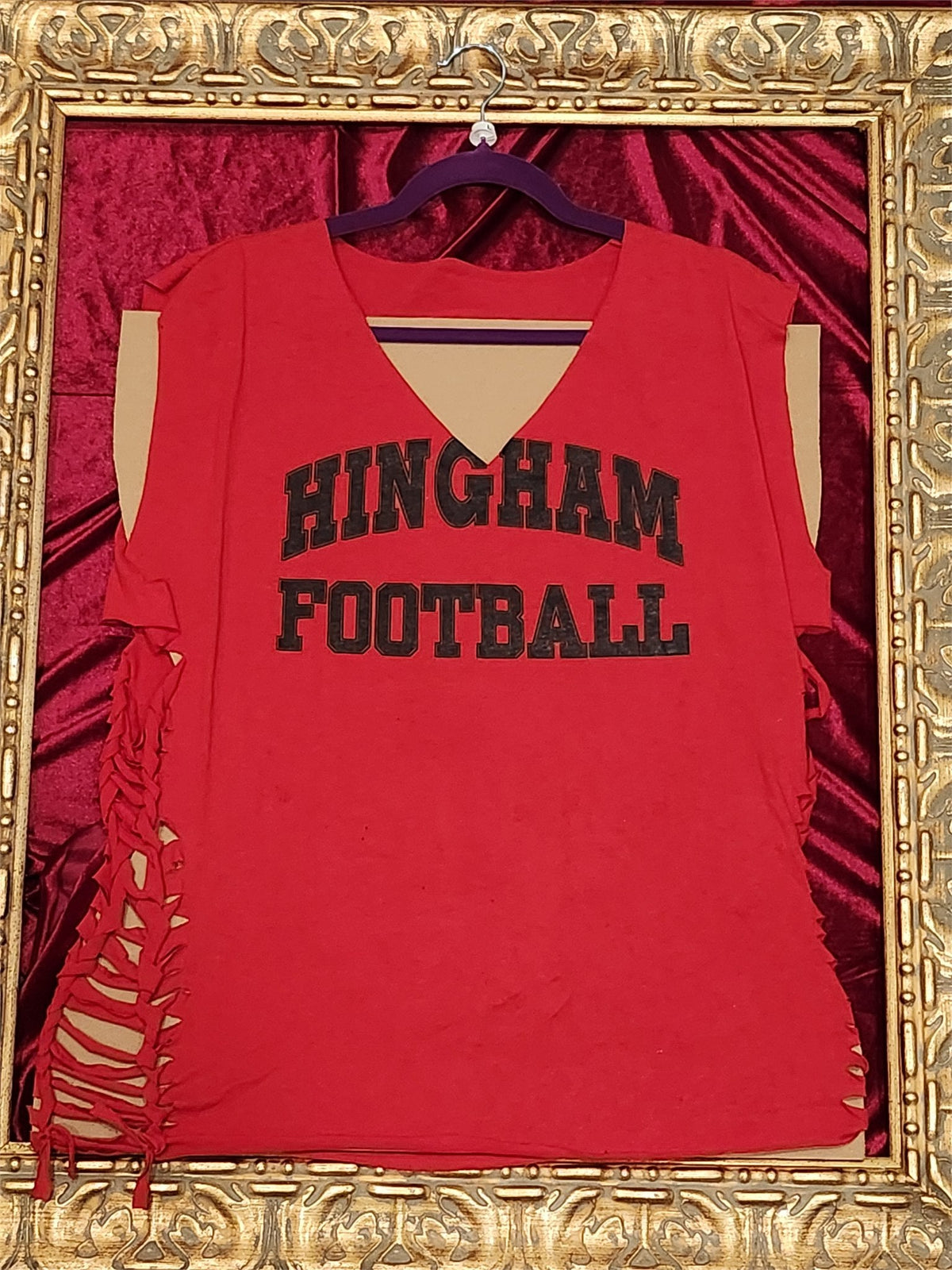 One-of-a-Kind Hingham Football Reworked Shirt – Size L