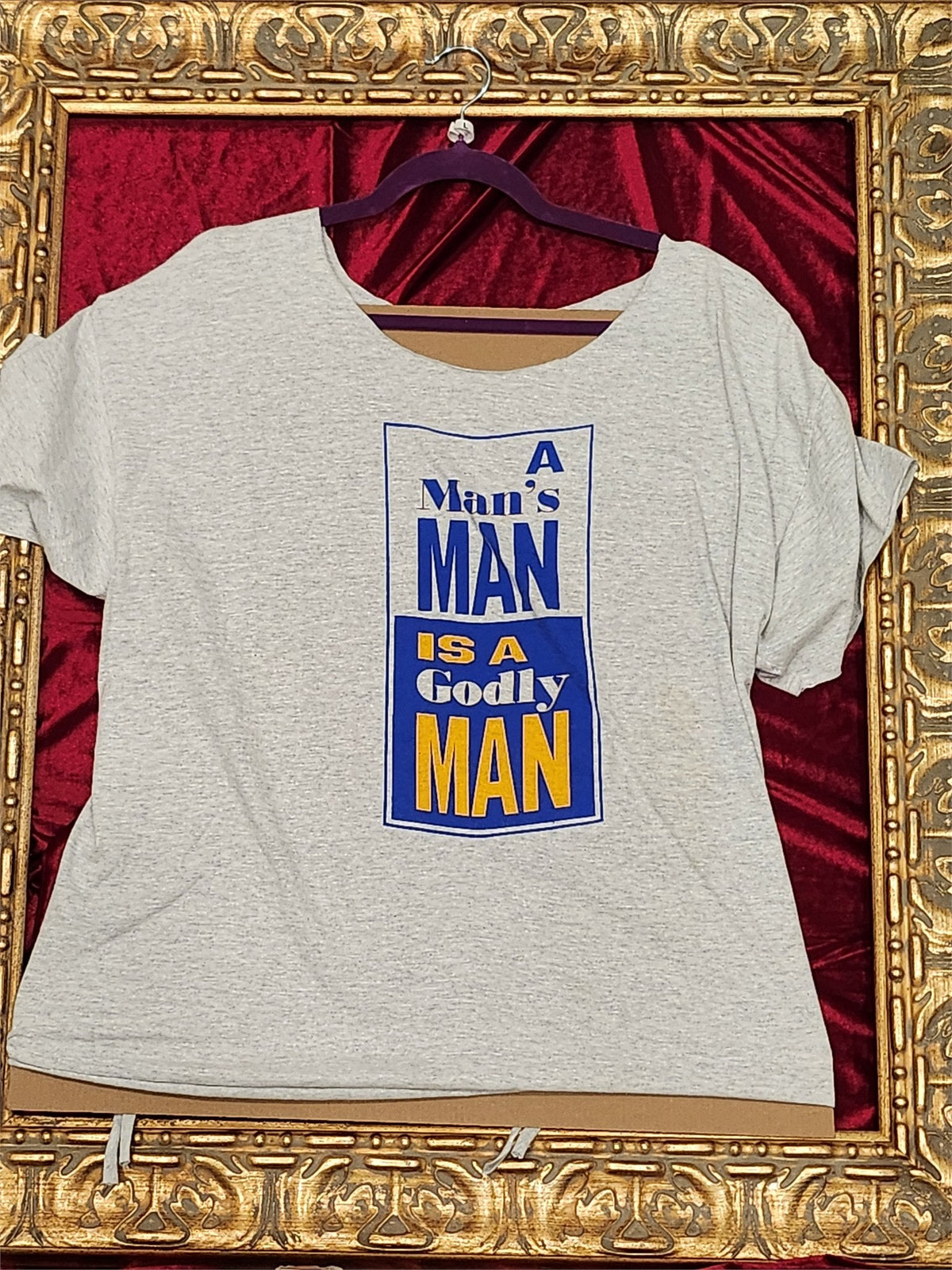 One-of-a-Kind Man's Man Reworked Shirt – Size L