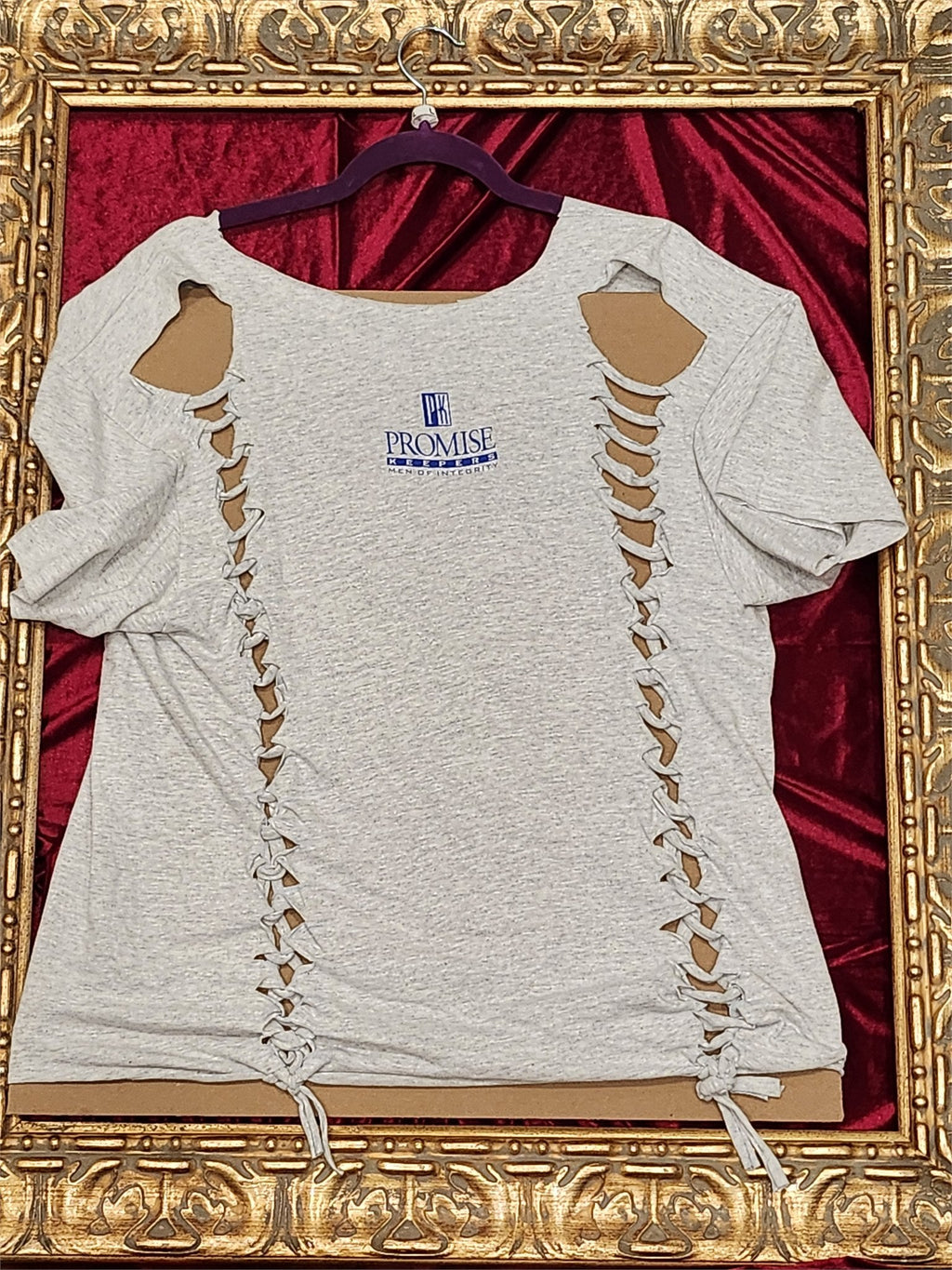 One-of-a-Kind Man's Man Reworked Shirt – Size L - additional view