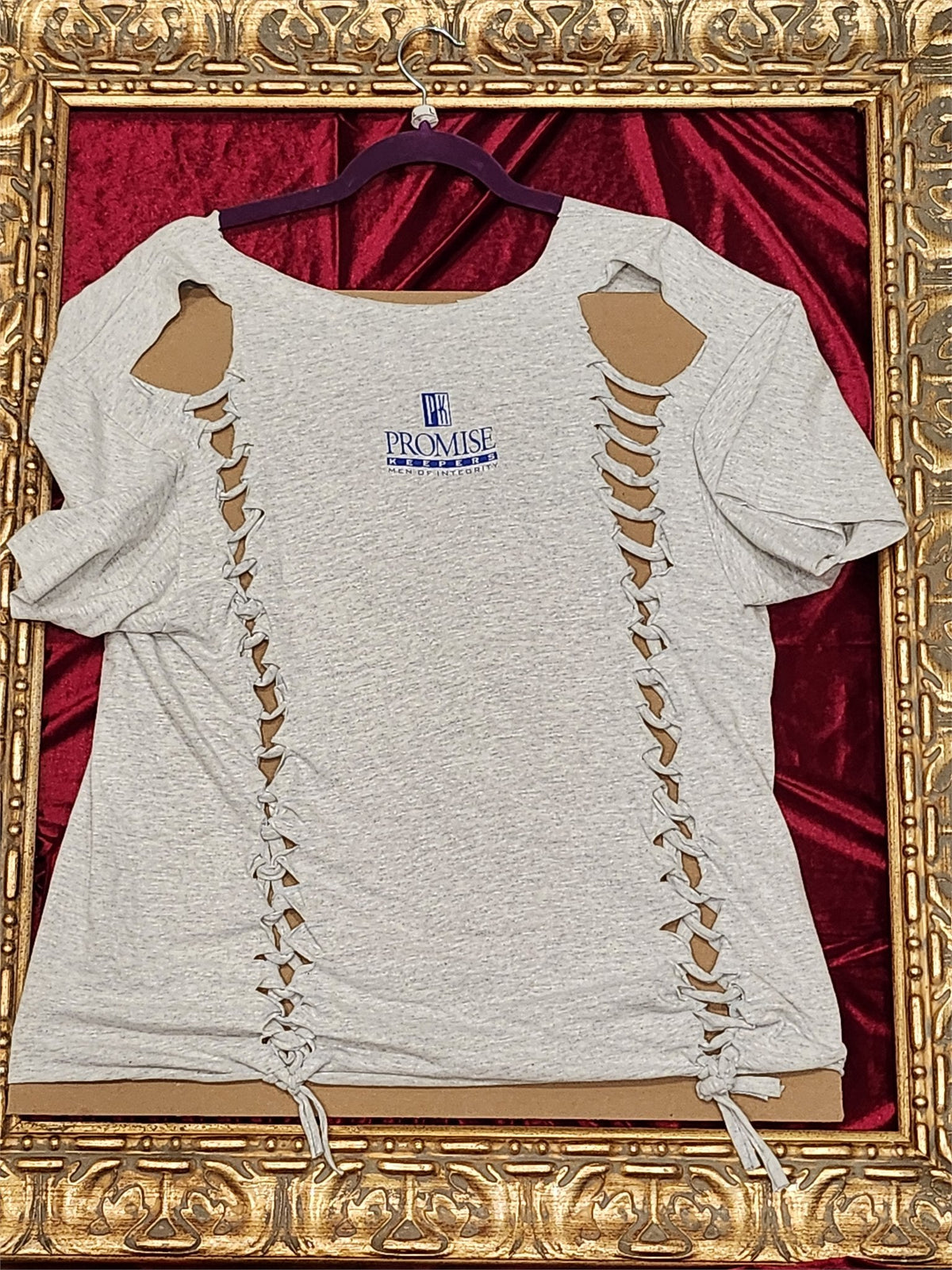 One-of-a-Kind Man's Man Reworked Shirt – Size L - additional view
