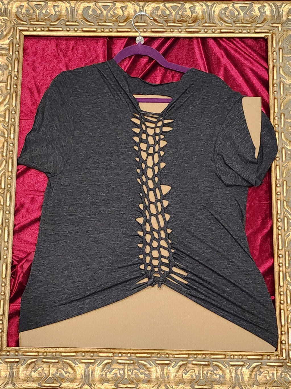 One-of-a-Kind Killin Me Smalls Reworked Shirt – Size L - additional view