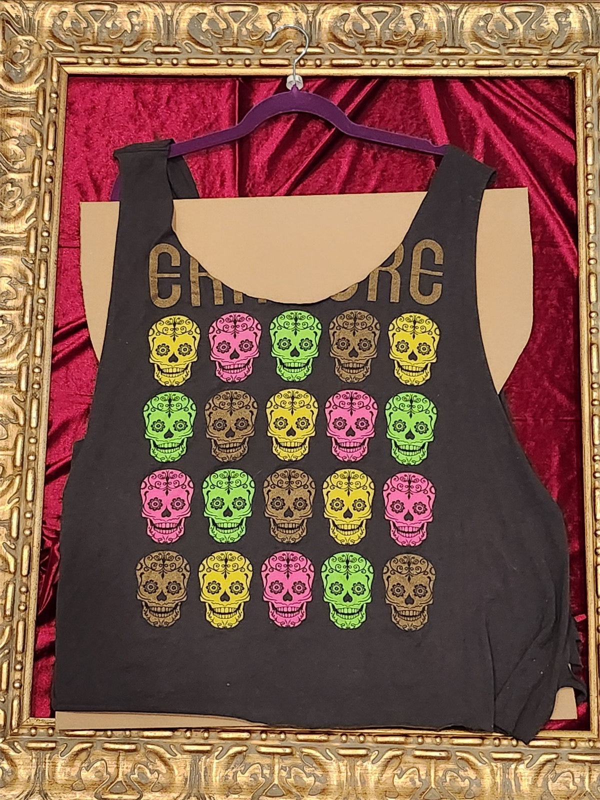 One-of-a-Kind Skull Reworked Tank – Size L