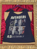 One-of-a-Kind Upcycled Avengers Open-Back Tank – Size L