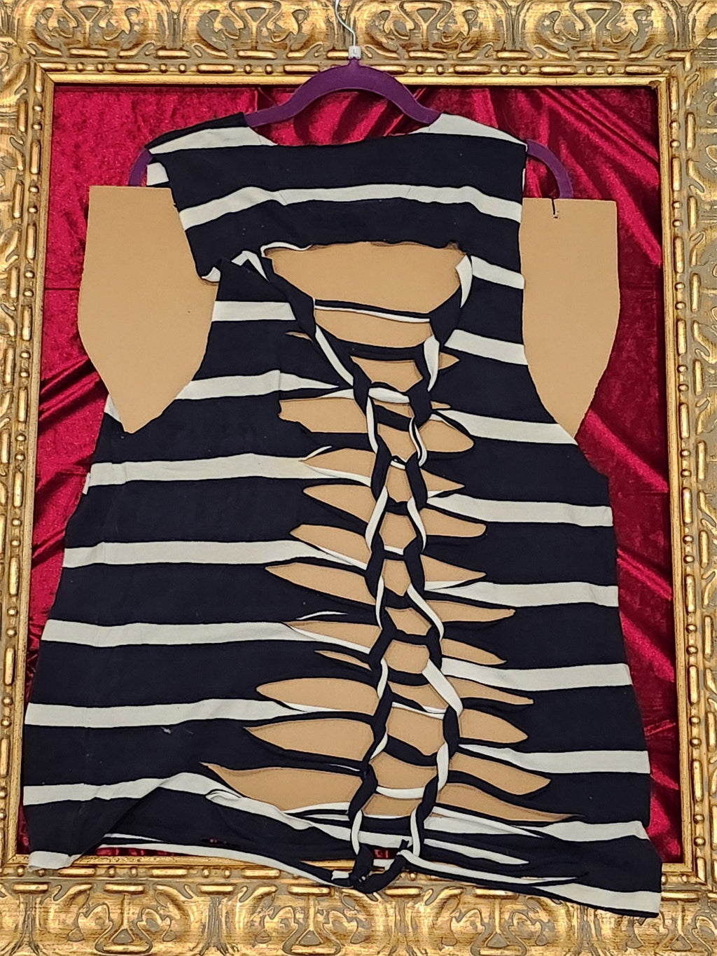 One-of-a-Kind Chaps Striped Reworked Tank – Size L - additional view