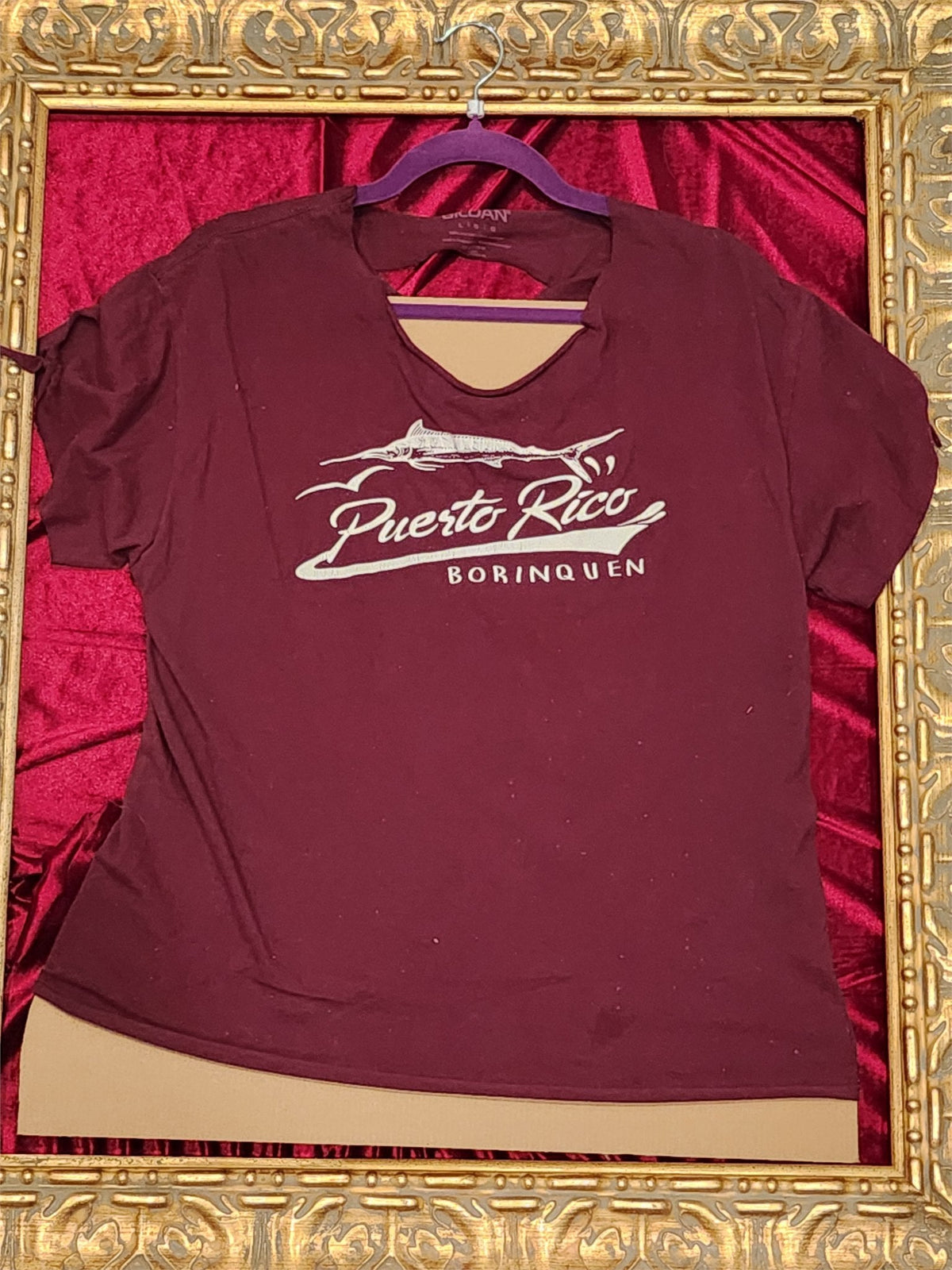 One-of-a-Kind Puerto Rico Reworked Shirt – Size L
