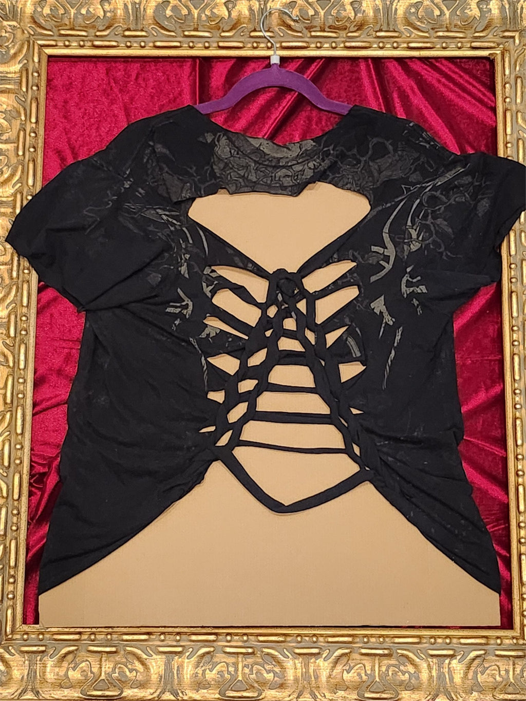 One-of-a-Kind Bullet for My Valentine Reworked Shirt – Size L - additional view