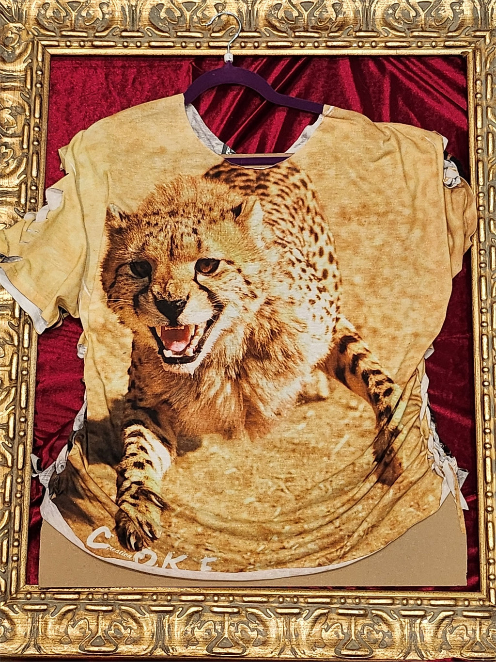 One-of-a-Kind Cheetah Reworked Shirt – Size L