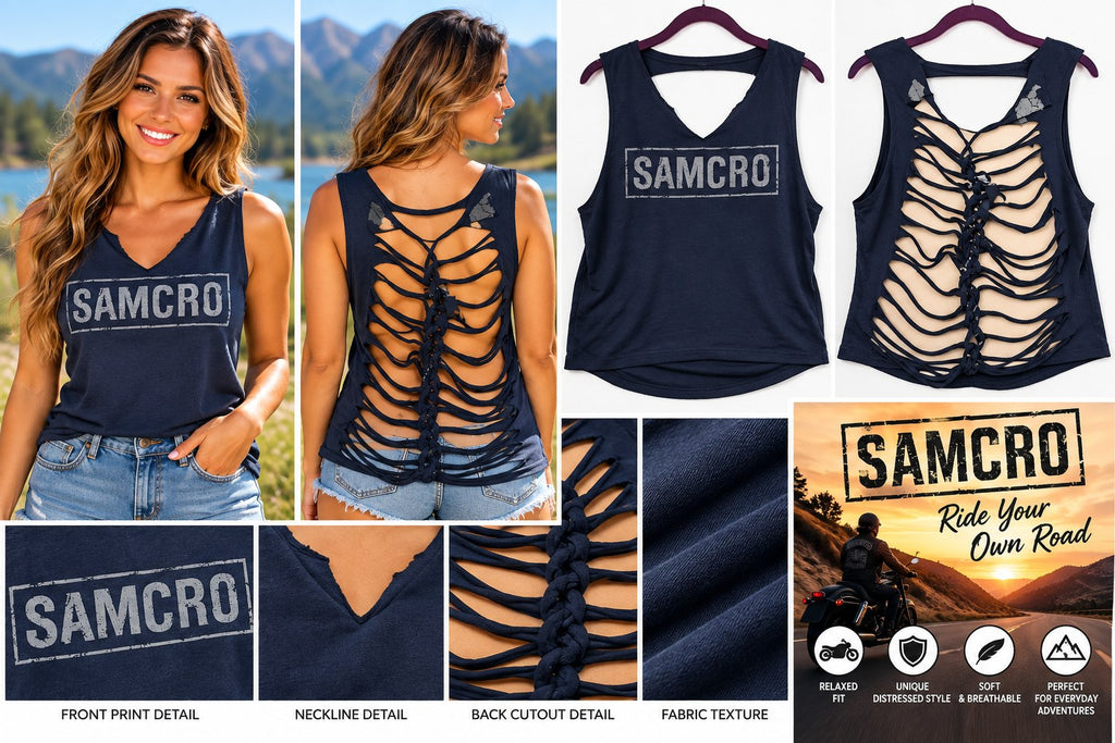 One-of-a-Kind Samcro Reworked Tank – Size L - details and styling