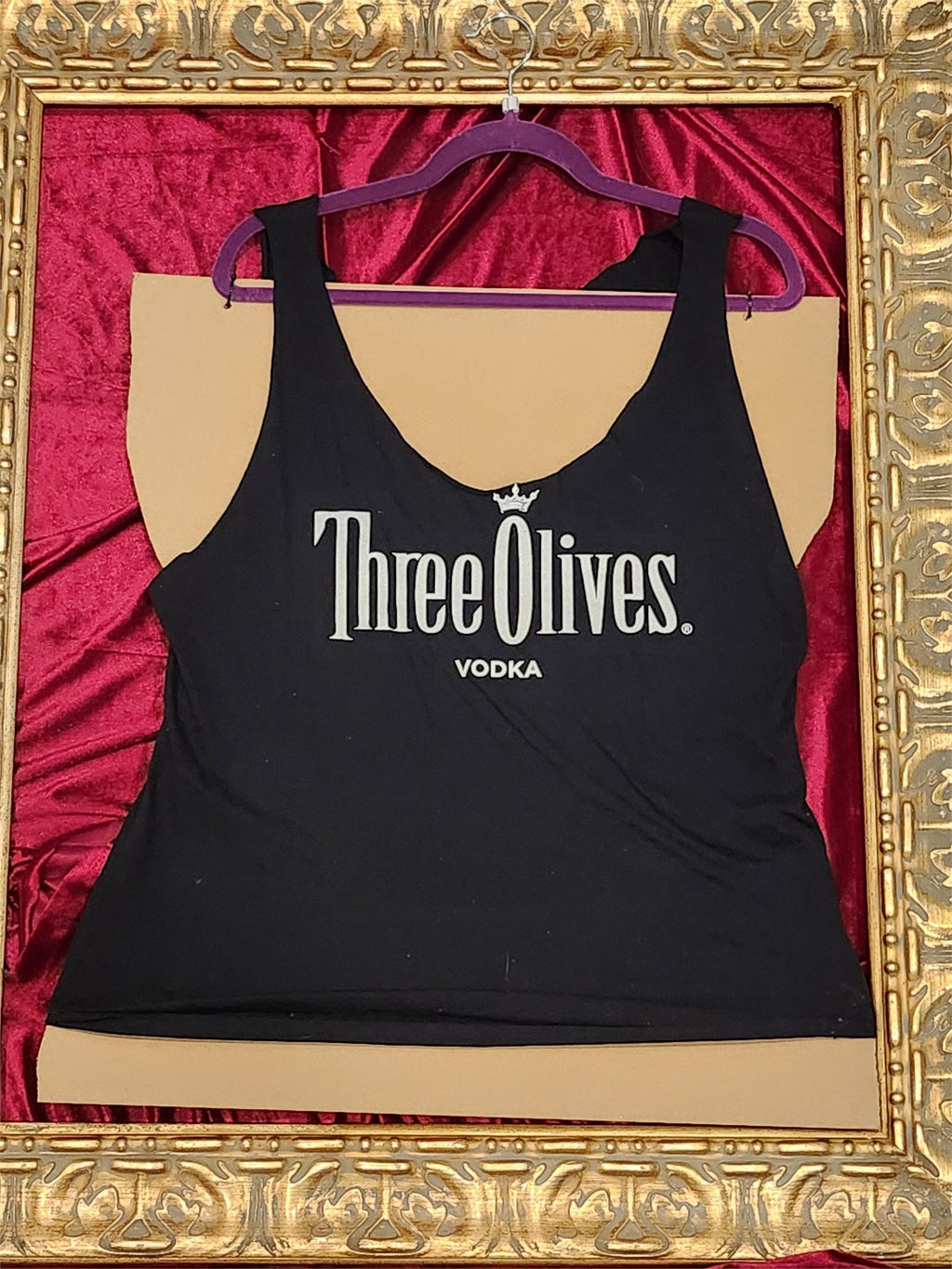 One-of-a-Kind Three Olives Reworked Tank – Size L