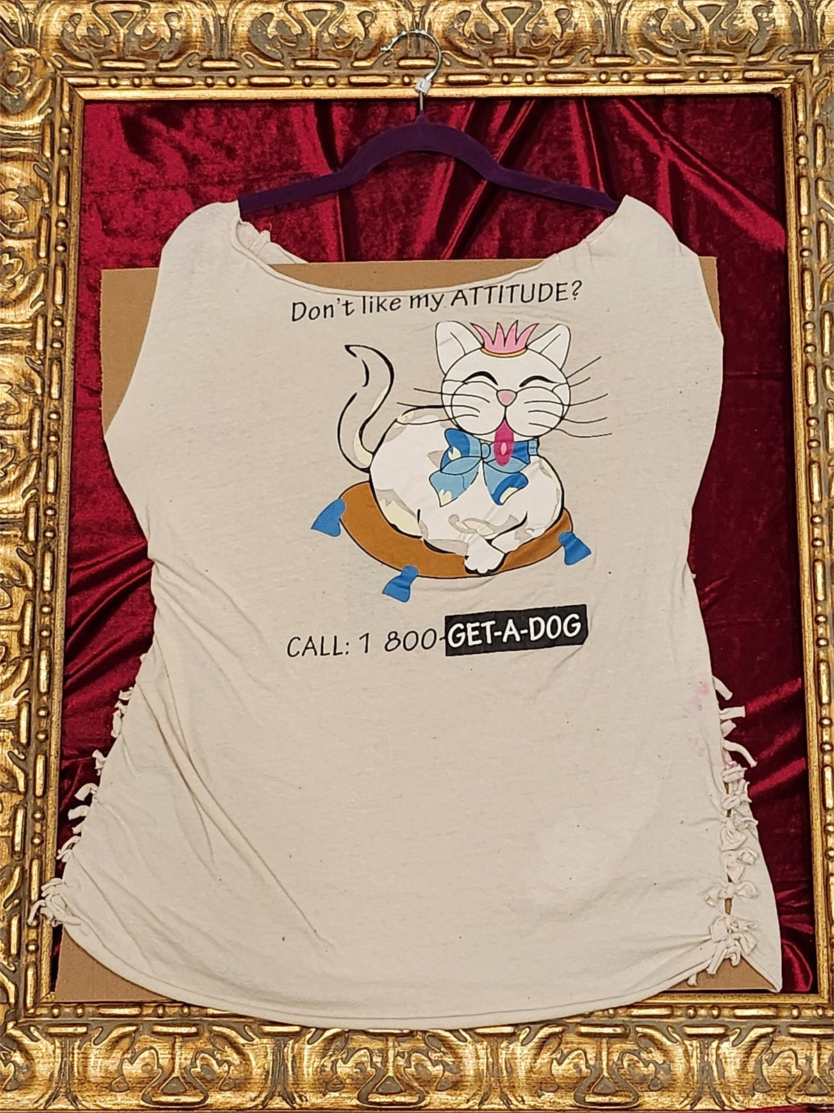 One-of-a-Kind Cat Friend Reworked Tank – Size L