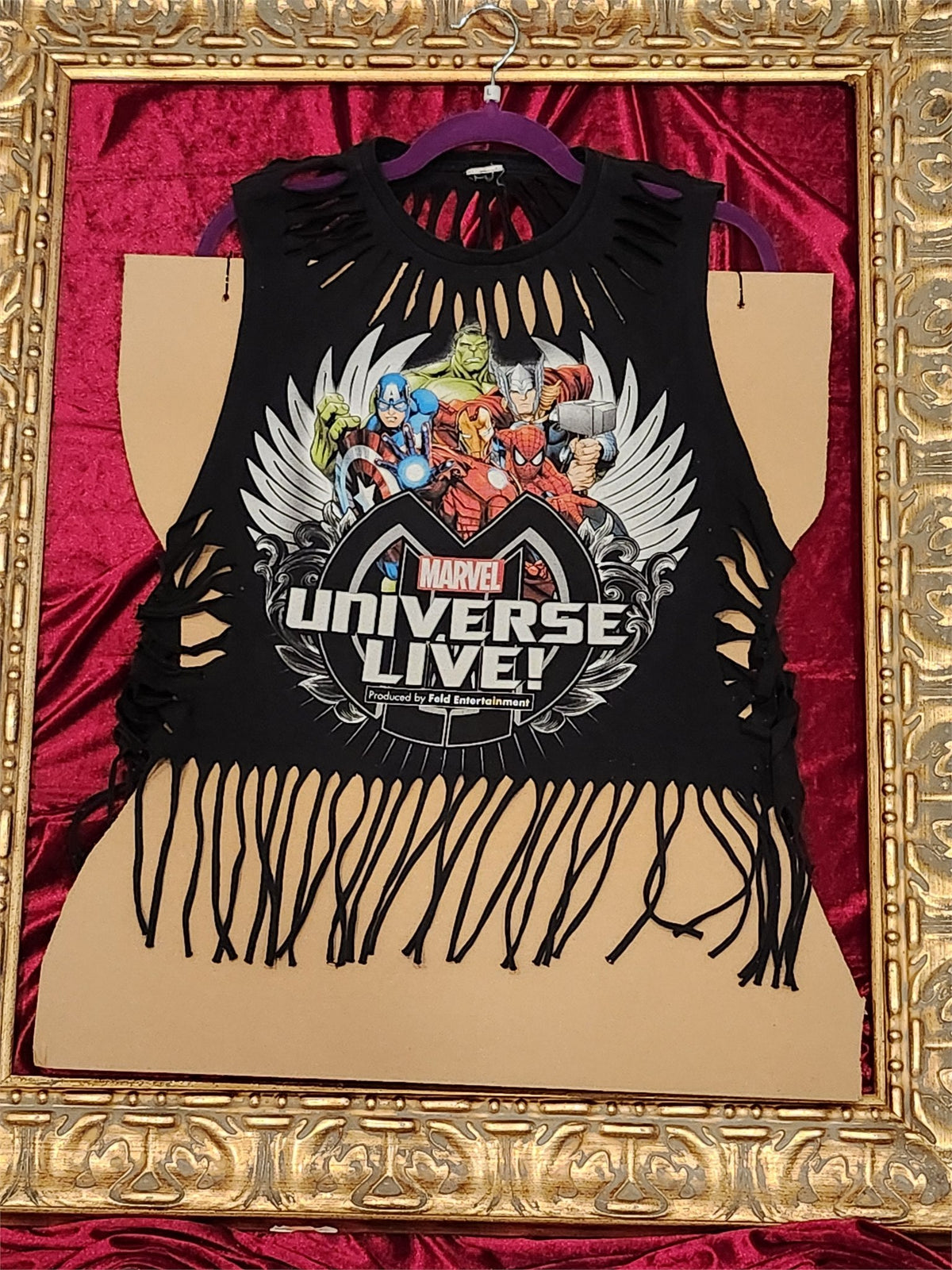One-of-a-Kind Marvel Avengers Reworked Sleeveless – Size L