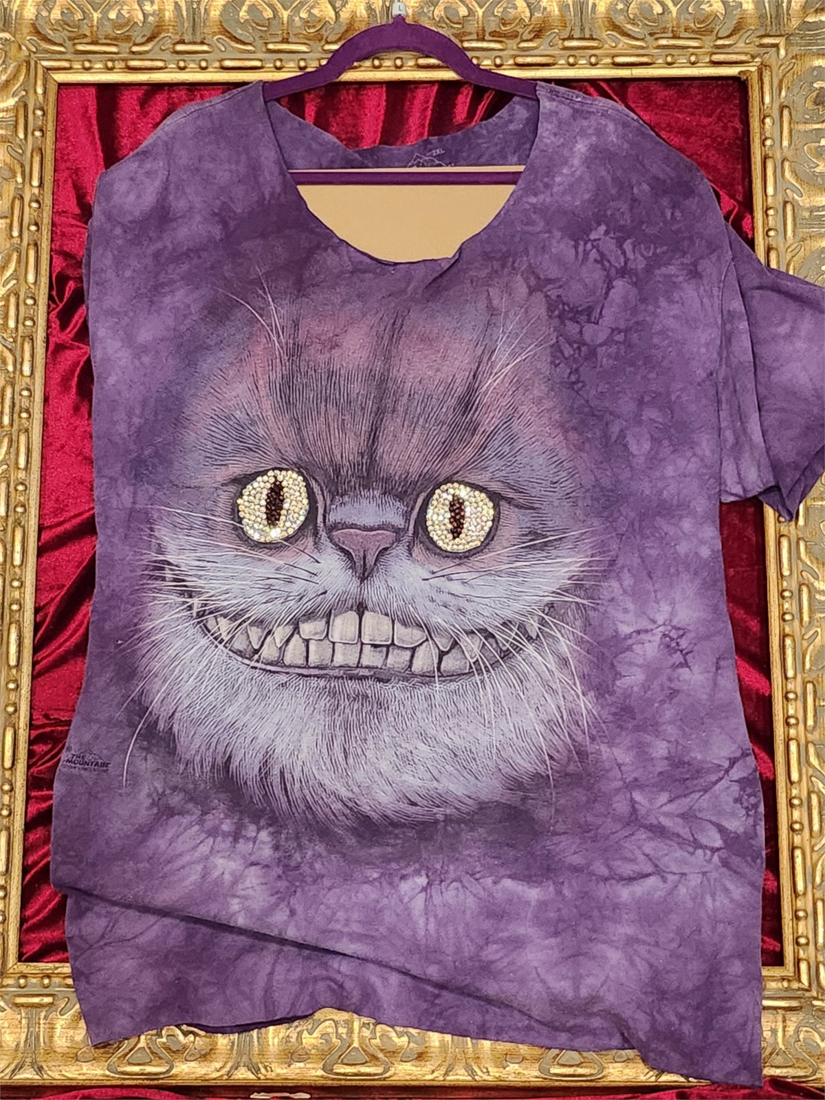 One-of-a-Kind Cheshire Cat Reworked Shirt – Size XL