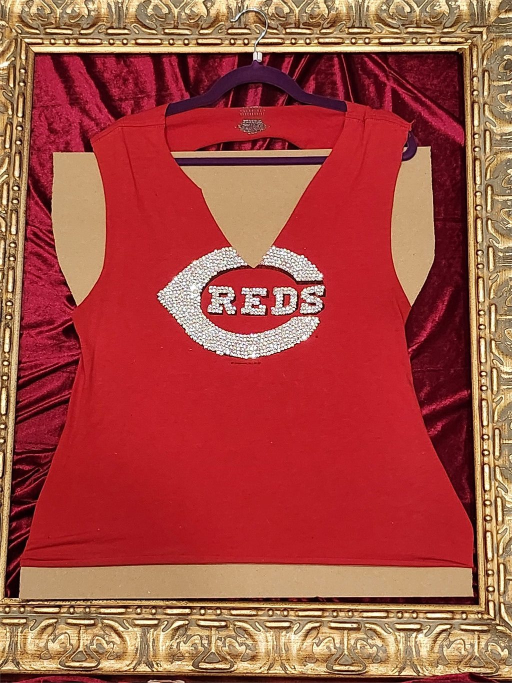 One-of-a-Kind Red Reworked Tank – Size L