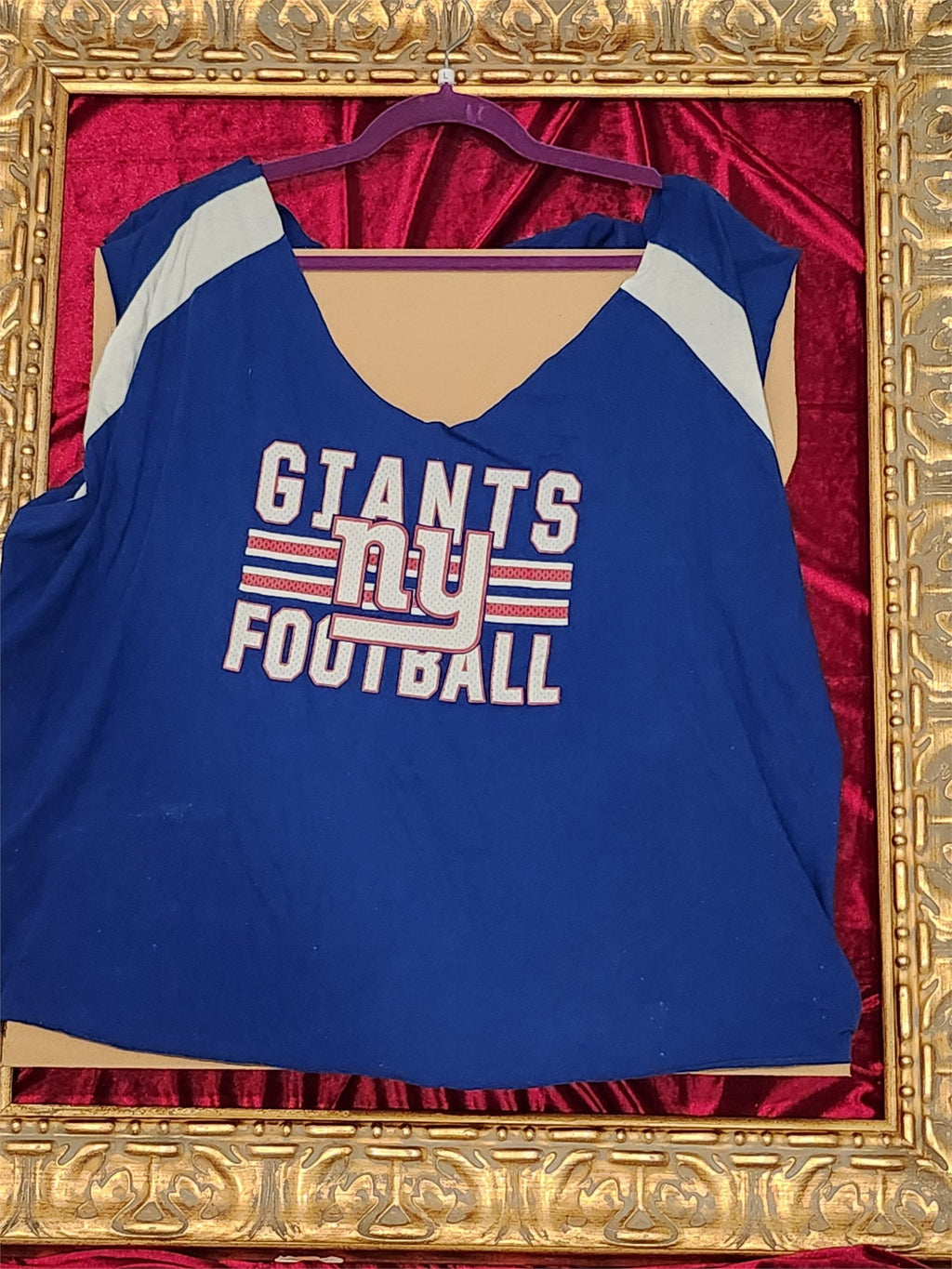 One-of-a-Kind NY Giants Reworked Sleeveless – Size L