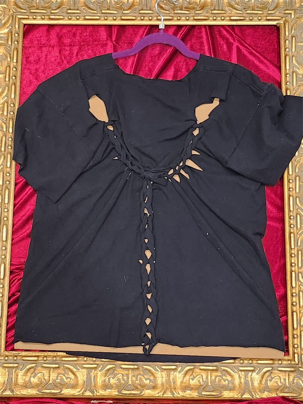 One-of-a-Kind Cat & Unicorn Reworked Shirt – Size L - additional view