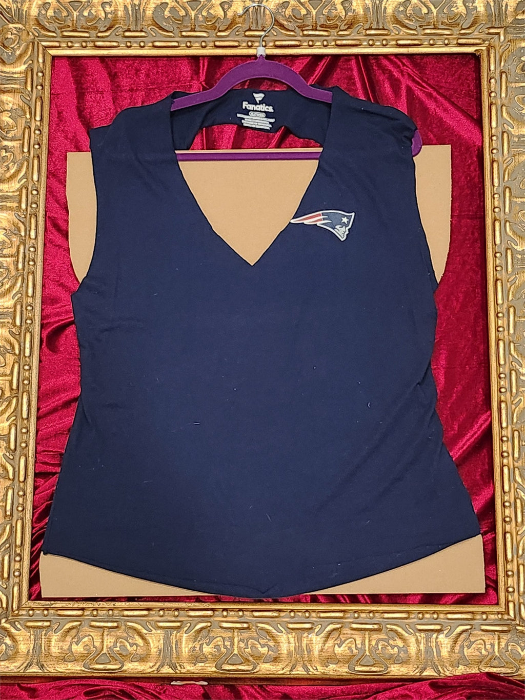 One-of-a-Kind Patriots Football Reworked Sleeveless – Size L