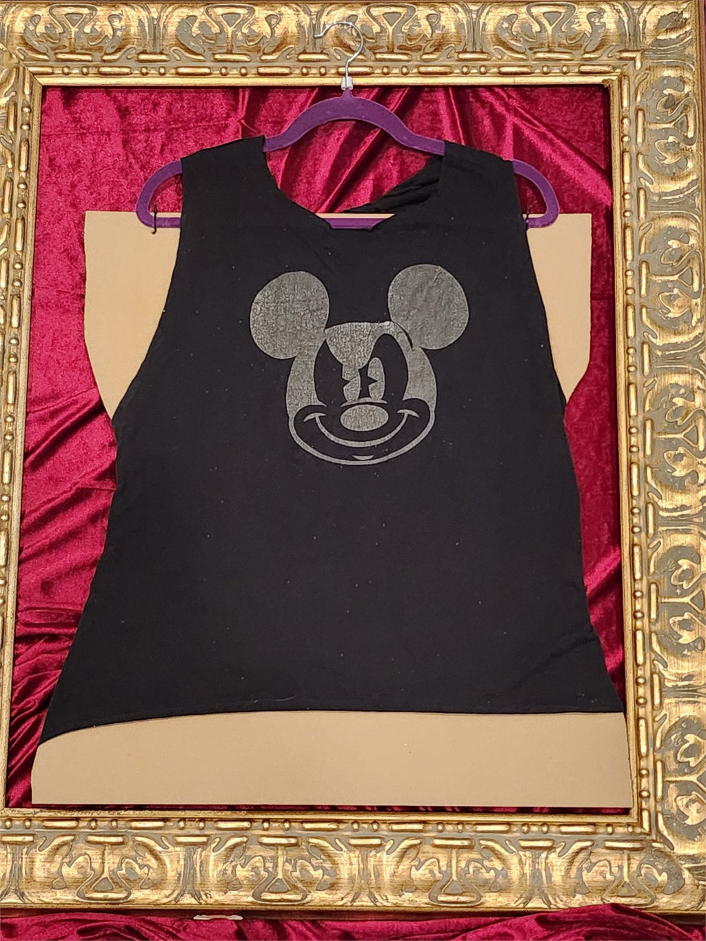 One-of-a-Kind Mickey Mouse Reworked Tank – Size L