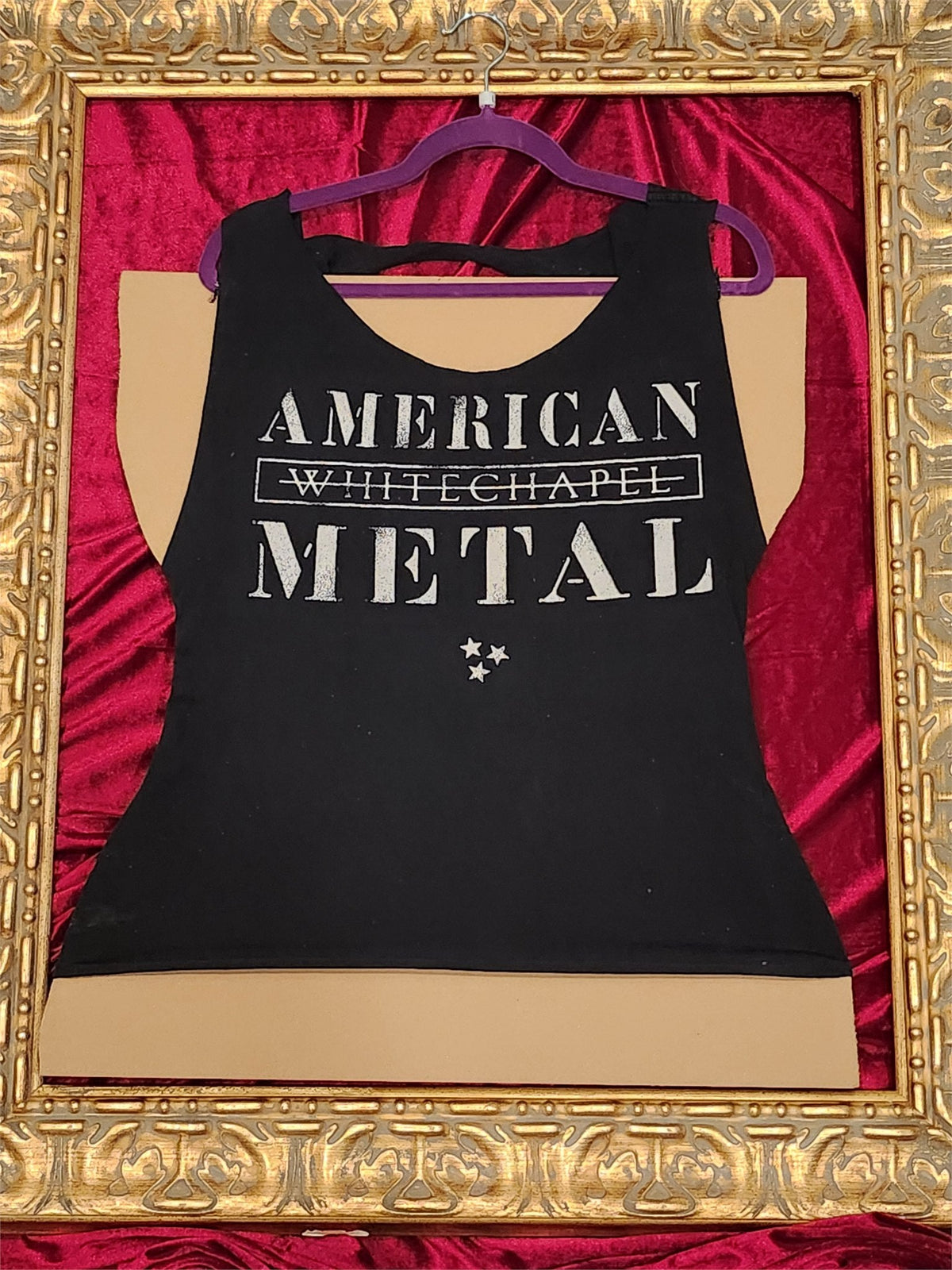 One-of-a-Kind American Metal Reworked Tank – Size L