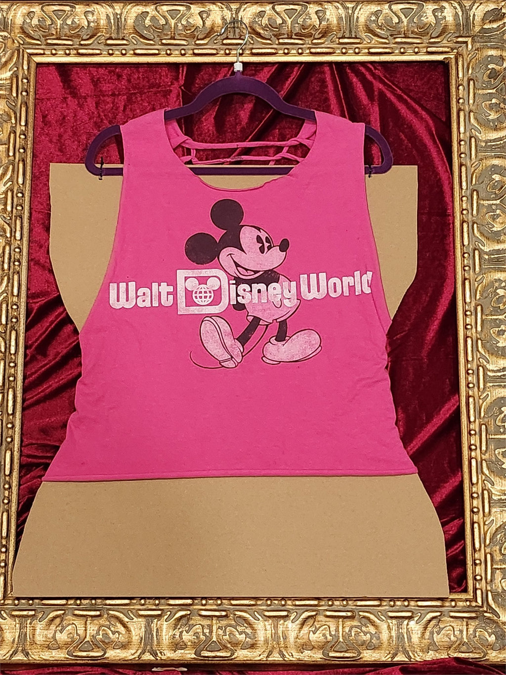 One-of-a-Kind Mickey Mouse Walt Disney World Reworked Tank – Size L