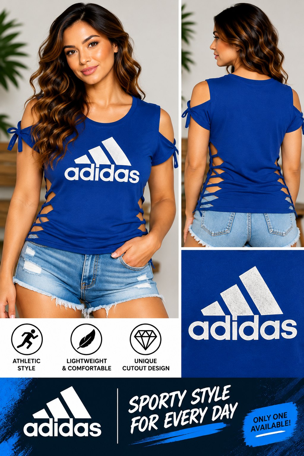 One-of-a-Kind Adidas Reworked Sleeveless – Size L - details and styling