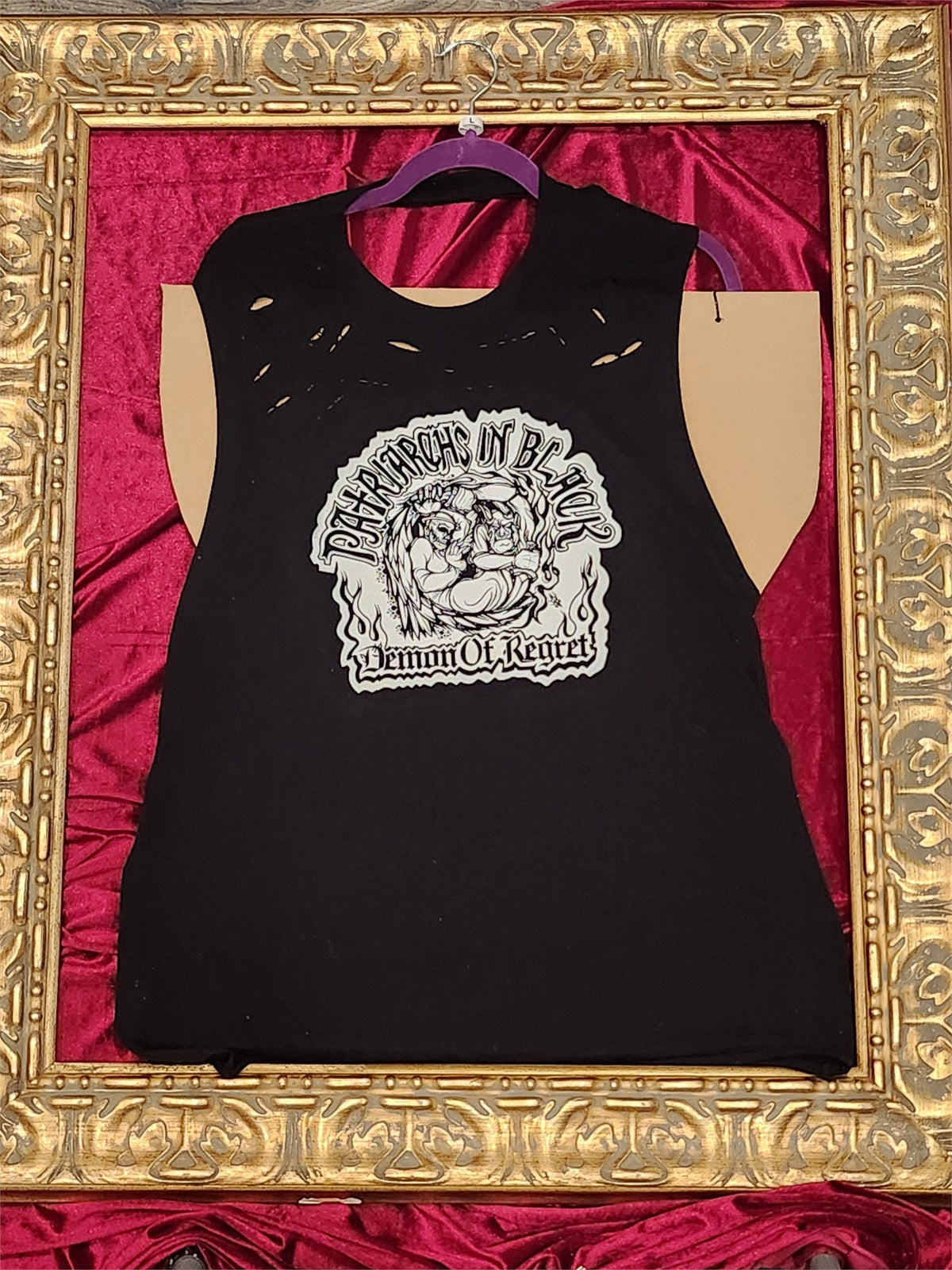 One-of-a-Kind Patriarchs in Black Reworked Shirt – Size L