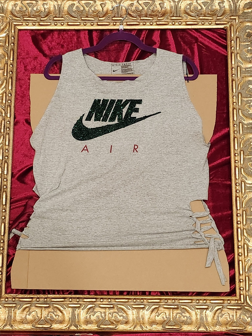 One-of-a-Kind Green Nike Reworked Tank – Size L