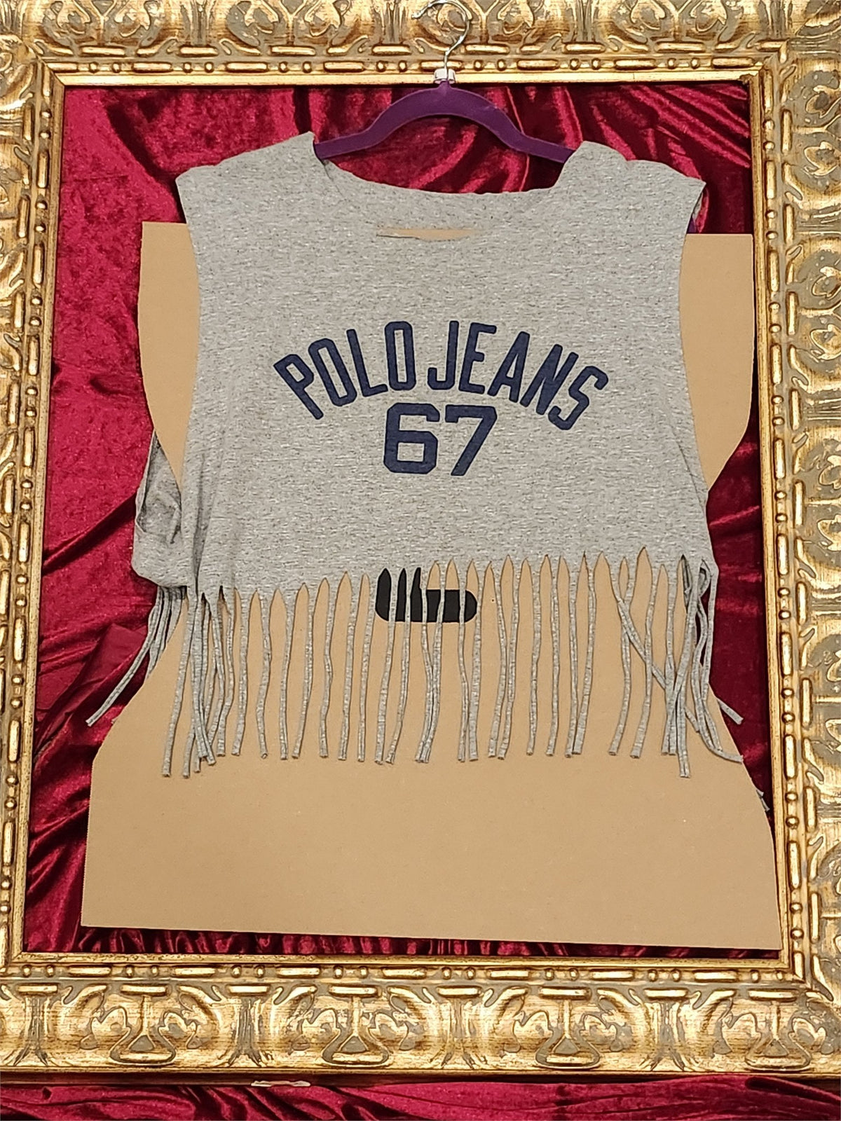 One-of-a-Kind Polo Jeans Reworked Sleeveless – Size L