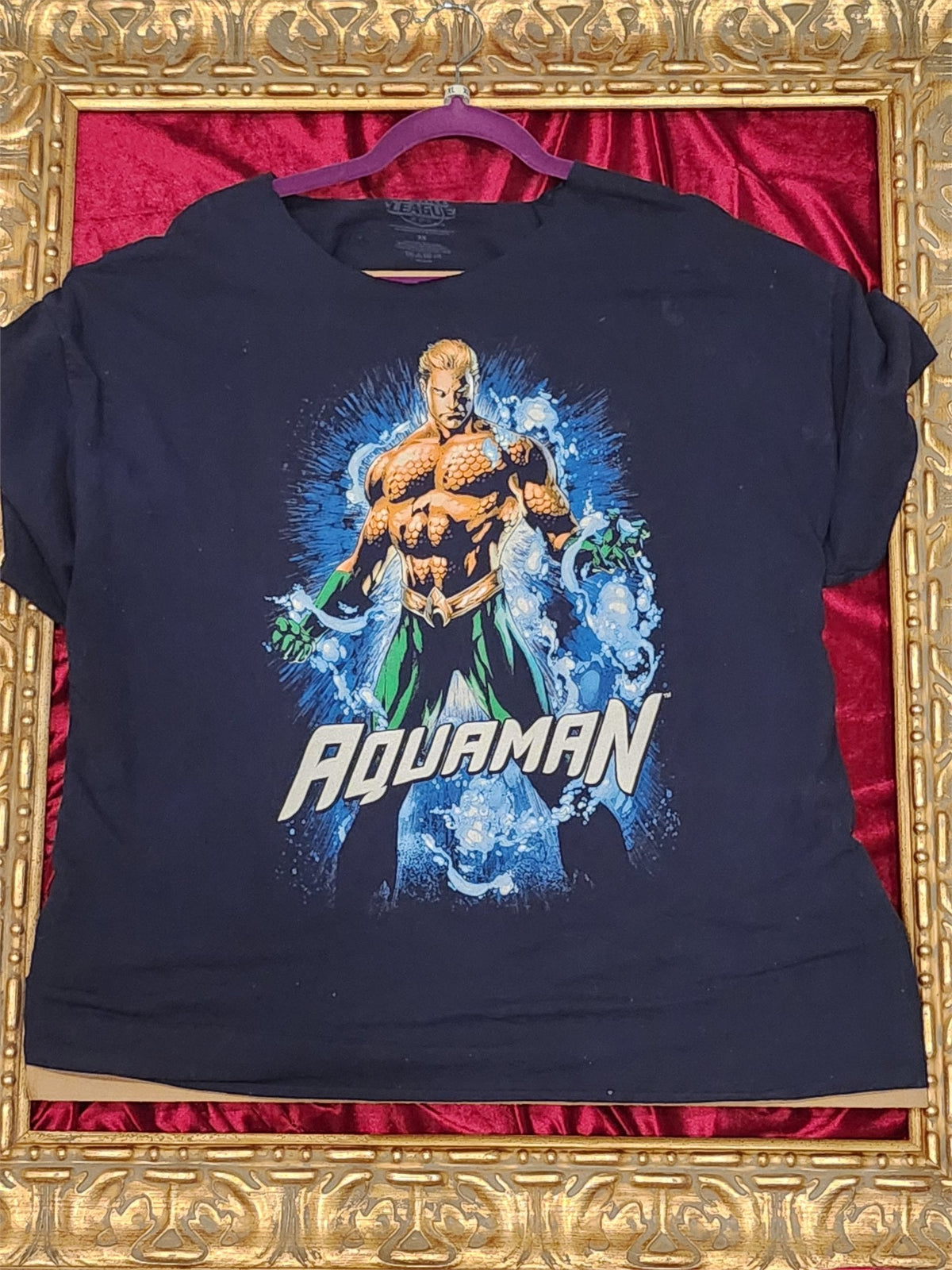 One-of-a-Kind Aquaman Reworked Shirt – Size XL