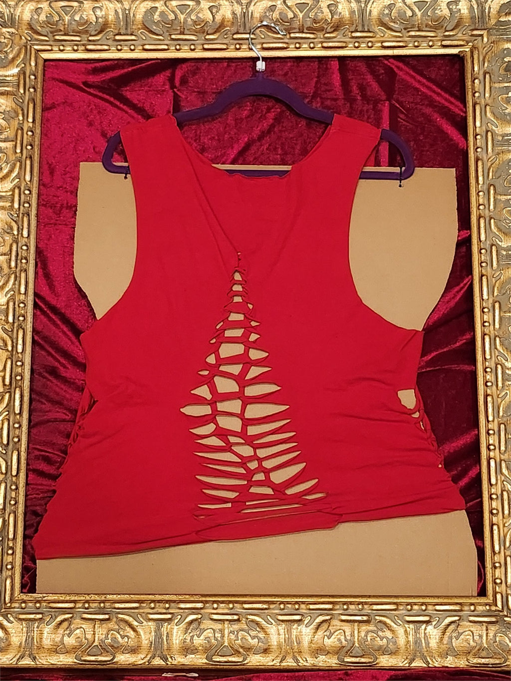 One-of-a-Kind Red Sox Reworked Tank – Size L - additional view