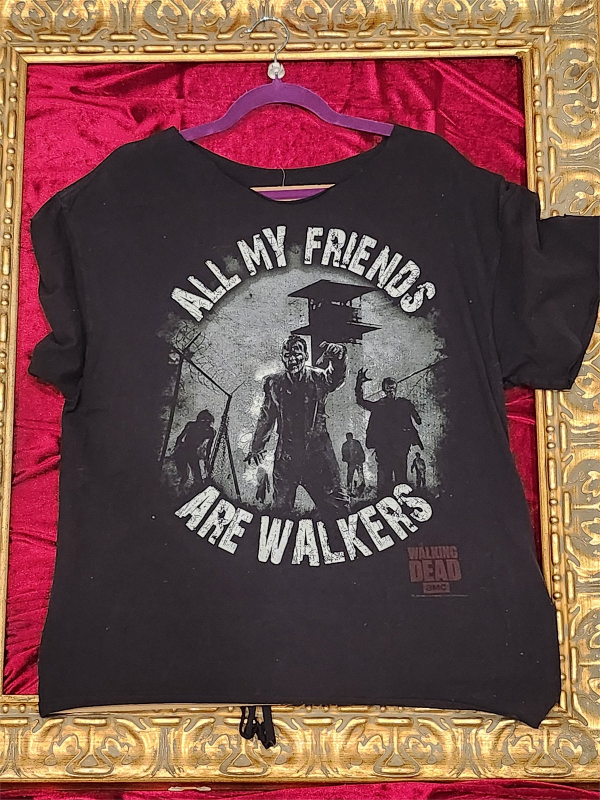 One-of-a-Kind Walking Dead Reworked Shirt – Size L