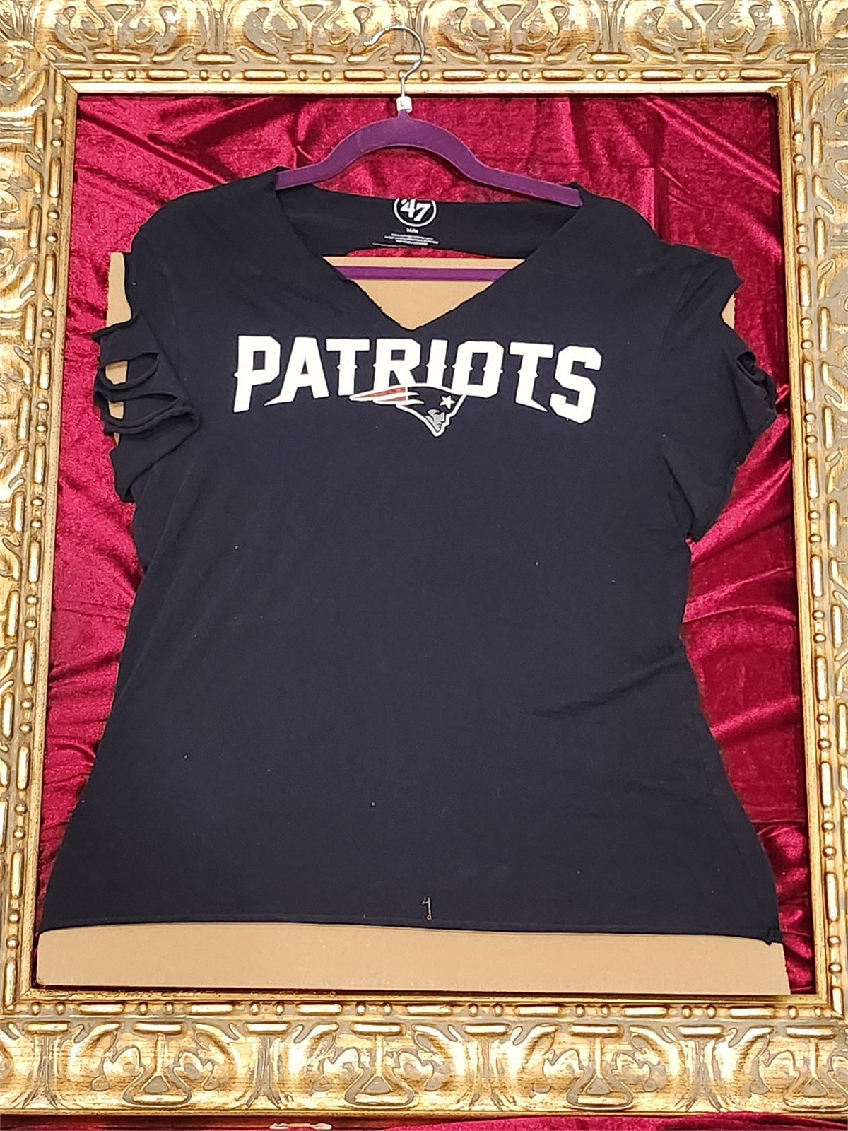 One-of-a-Kind Patriots Reworked Shirt – Size L