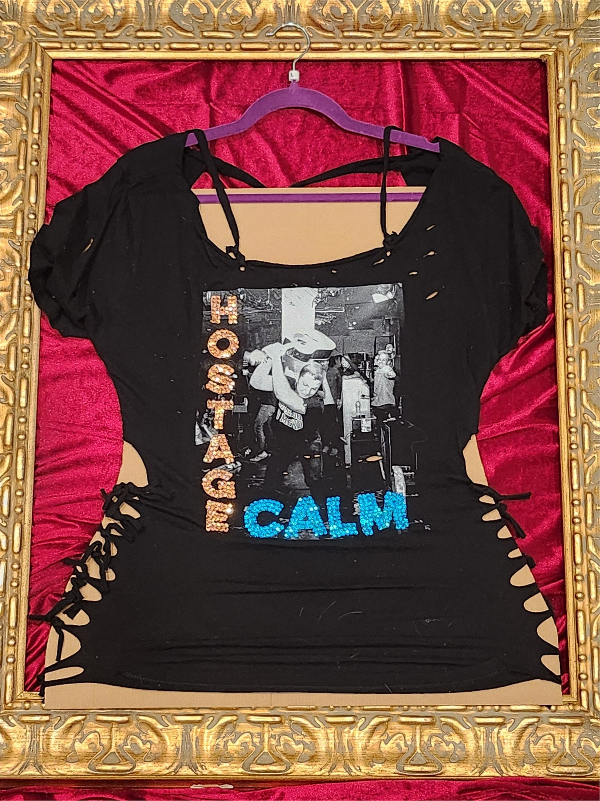 One-of-a-Kind Hostage Calm Reworked Shirt – Size L