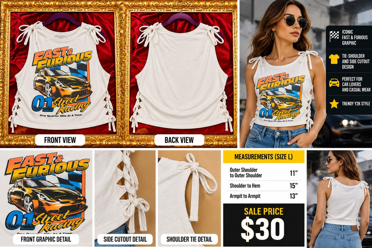 One-of-a-Kind Street Racing Reworked Tank – Size L - details and styling