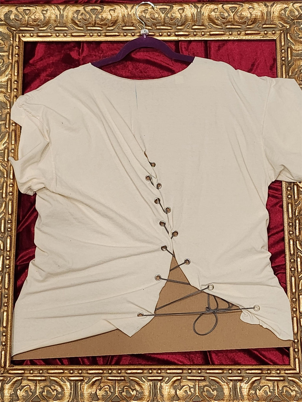 Route 66 American Highway Shirt – Upcycled One-of-a-Kind Women’s XL Reworked Shirt - additional view